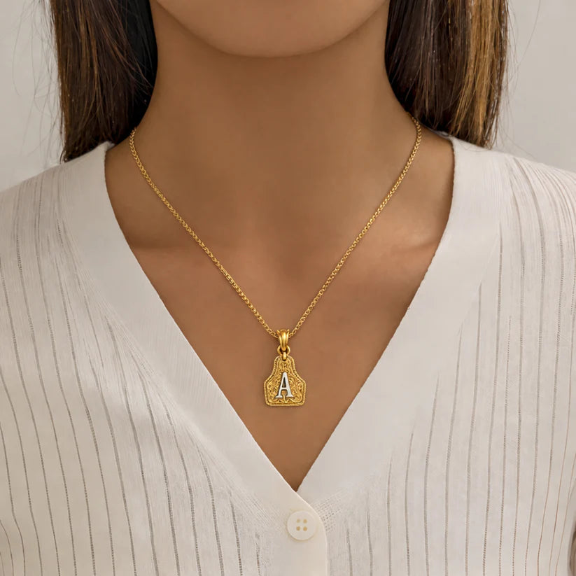 Western Initial Necklace